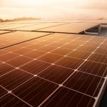 Picture during installation and maintenance of solar panels